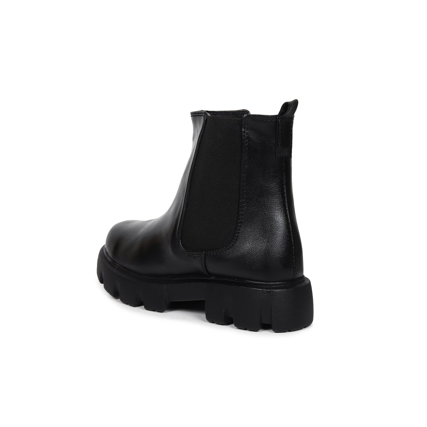 Black Chunky Chelsea Boots for Women