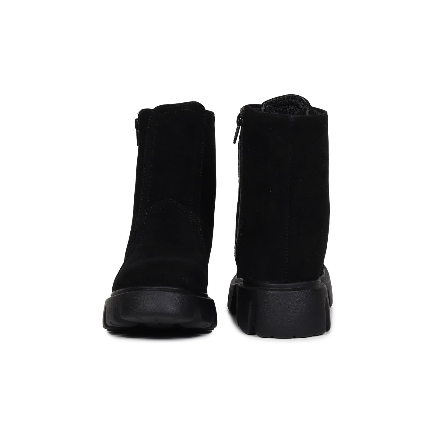 Black Suede Chelsea Boots for Women