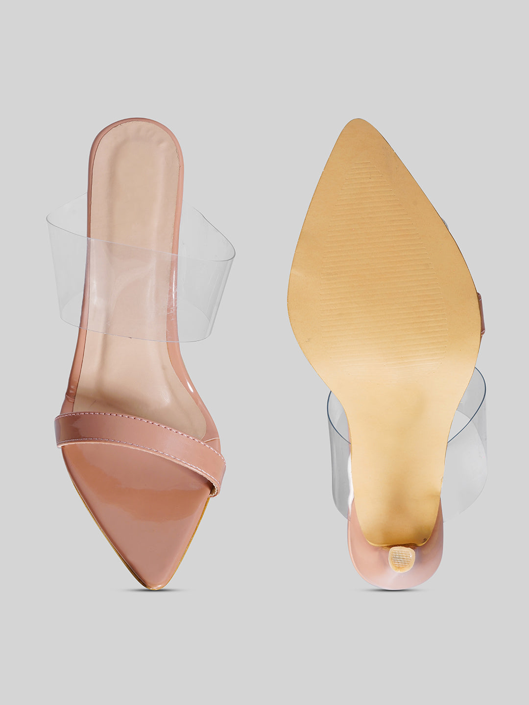Beige slip on stiletto