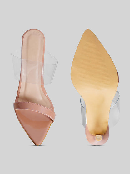 Beige slip on stiletto