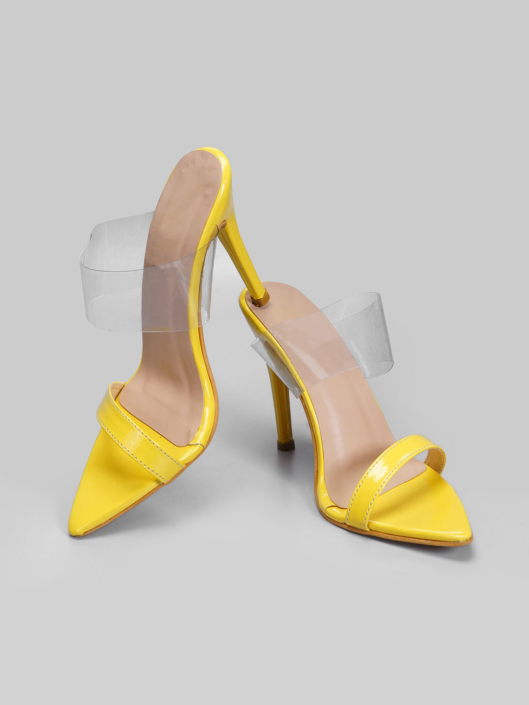 Neon slip on stiletto