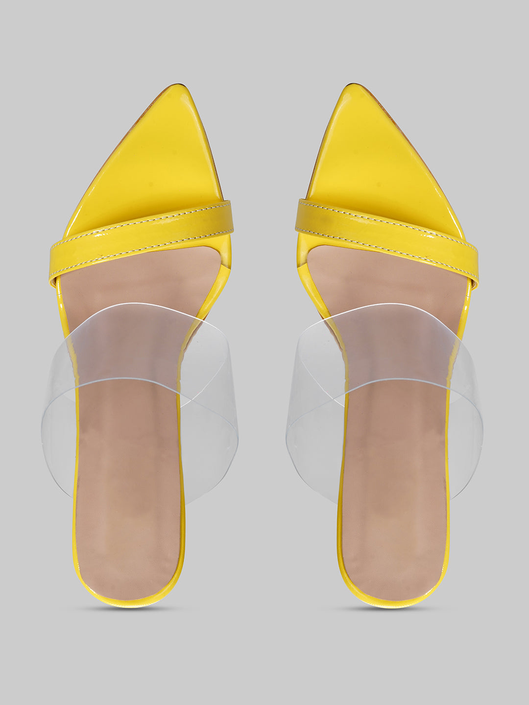 Neon slip on stiletto