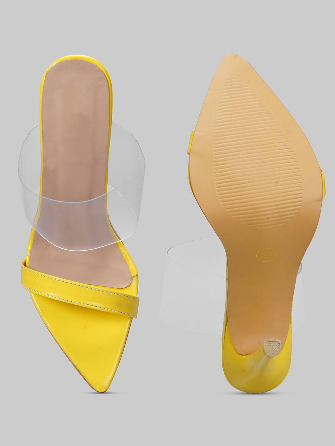 Neon slip on stiletto