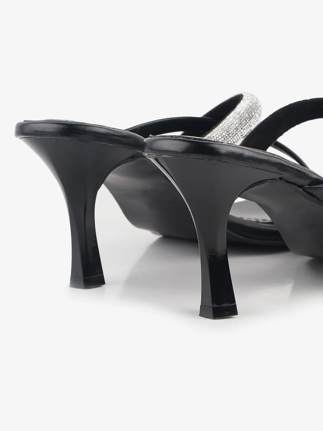 Black Rhinestone Heels