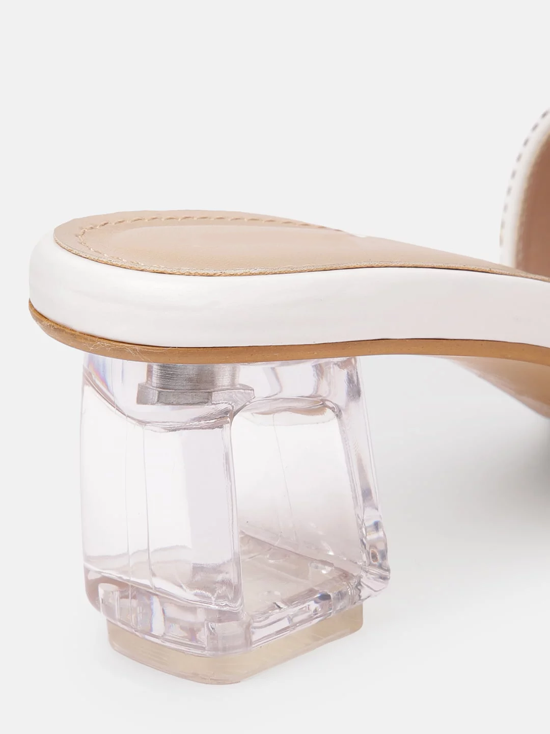 Pearl Embellished Transparent heels